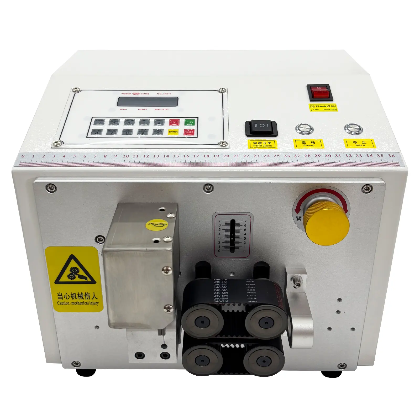 YOKOMA 110V High-Speed Tube Cutting Equipment with Stepper Motor, Auto Feeding Machine for PVC Pipe, Silicone Tube, Heat Shrink Belt