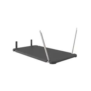 Suncast Outdoor Metal-Resin Single Adjustable Shelf Kit - Durable Black Storage Solution