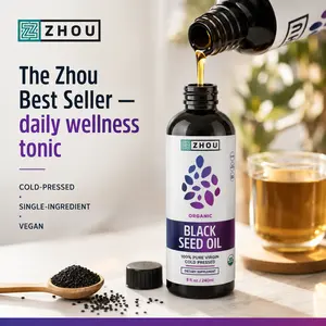 Zhou Black Seed Oil Liquid — Cold-Pressed Black Cumin Seed — Daily Wellness Tonic
