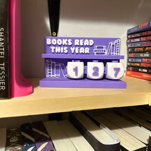 3D Printed Books Read This Year Bookish Booktok Counter