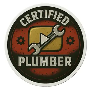 3” Certified Plumber Sticker - "CERTIFIED PLUMBER " Design for Auto Window, Tool Box, Laptop, Skateboard, and More