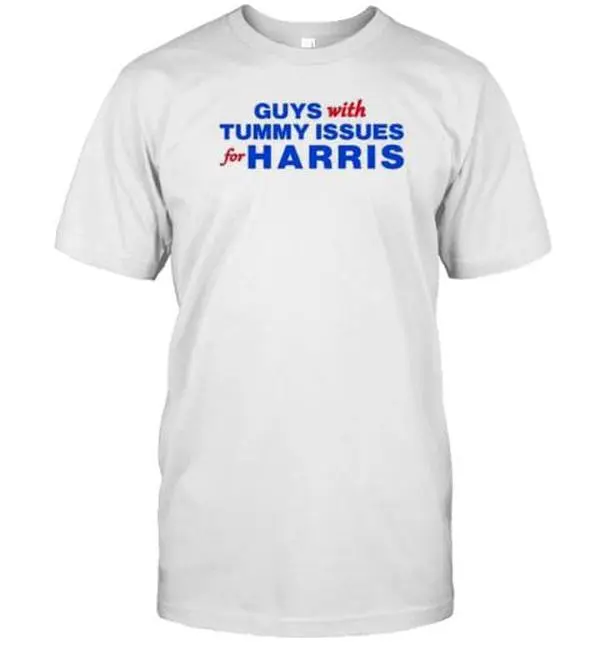 Guys With Tummy Issues Kamala Harris HARRIS WALZ 2024 T-Shirt – Political Campaign Tee, Funny Protest Shirt, Trending 2024 Election Apparel