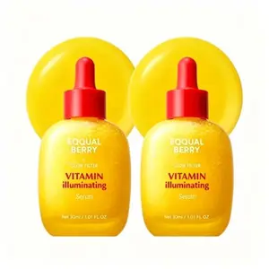 2026 EQQUALBERRY Vitamin lluminatingSerum - Brightening Vitamin C Serum withNiacinamide I Strengthens skin barrierIHydrates using Ceramide and HyaluronicAcid, 1.01oz/30ml