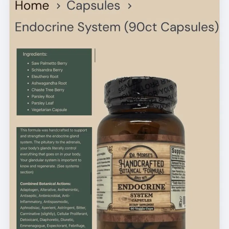 Endocrine system (90ct Capsules) - HBF