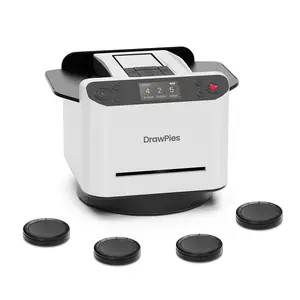 DrawPies Automatic Card shuffler and Dealer 2-in-1 Machine 2025, 1-12 Player, Rotatable 360°, Remote Card Calling, Ultra Quiet, Rechargeable, for Board Games and Poker, Casino Card, UNO, Five Crowns