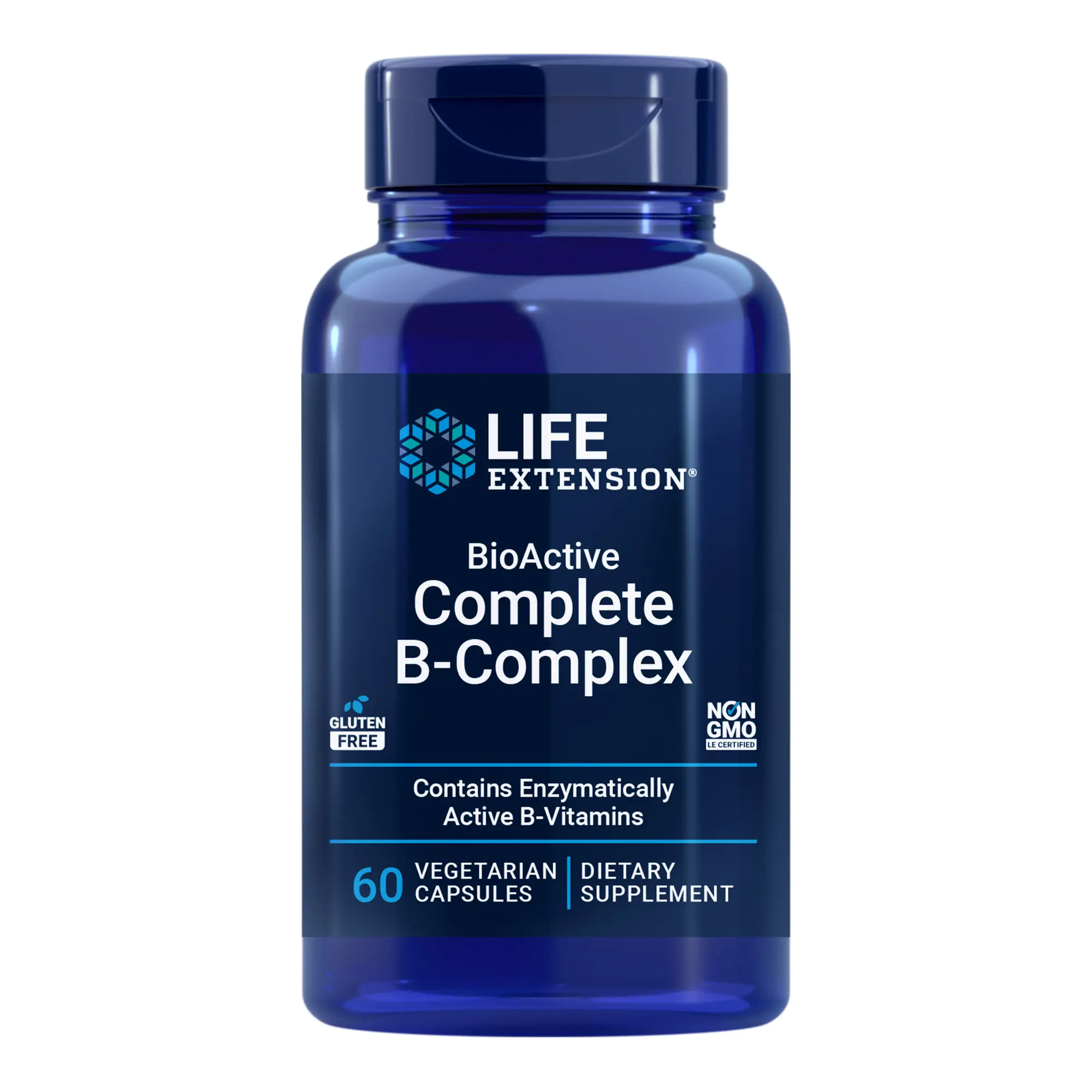 Life Extension BioActive Complete B-Complex 60 Vegetarian Capsules Life Extension BioActive Complete B-Complex 60 Vegetarian Capsules