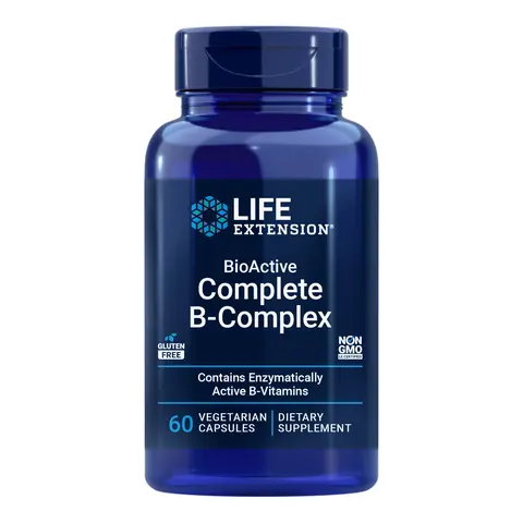 Life Extension BioActive Complete B-Complex 60 Vegetarian Capsules