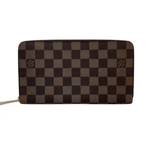 Pre-owned Louis Vuitton Canvas Small Leather Goods Damier Zippy Wallet J0046