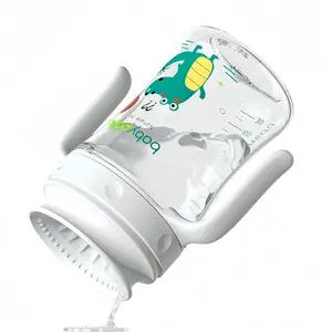 Babypark 360 Degree Children's Training Cup with Handle 8 Ounces Tritan Material Sippy Cup for Babies Over 1 Year Old Prevents Spills Safety Practical