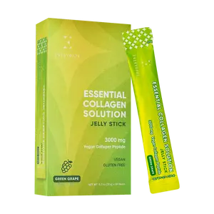 Everydaze Essential Collagen Solution Jelly Stick, Green Grape Flavor, 10 sticks
