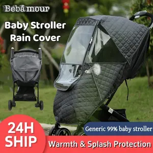 BEBAMOUR Stroller Rain Cover For Baby, Universal Stroller Accessory, Waterproof, Windproof Protection, Protect from Dust Snow, Baby Travel Weather Shield