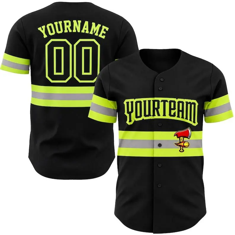 Fire Rescue Baseball Jersey, Custom Name Number Team Shirt, Firefighter Fan Athletic Uniform