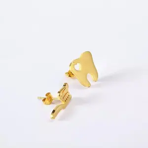 Tooth & Toothbrush Stud Earrings