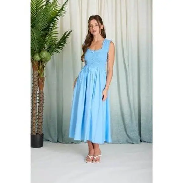 anthropologie sweetheart midi dress - TikTok Shop