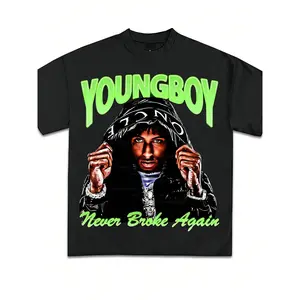 Young Boy Rapper Make America Slime Again Tour T-Shirt, Retro Y2K Style Unisex Graphic Tee, Casual Streetwear Tops Perfect Gift for Hip Hop Fans and Friends