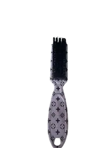 Premium Barber Neck Duster Brush | Soft Black Bristles | Luxury Pattern Handle | Hair & Beard Cleaning