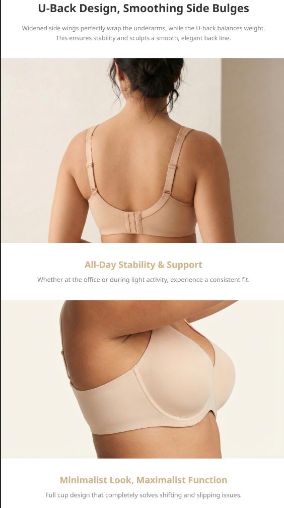 HSIA Joan Comfortzone Plus Size Soft Unlined T-Shirt Minimizer Bra Underwire Full Coverage 1/4 Inch Reducing Effect Seamless Support SpringStatements HSIA Joan Comfortzone Plus Size Soft Unlined T-Shirt Minimizer Bra Underwire Full Coverage 1/4 Inch Reducing Effect Seamless Support SpringStatements