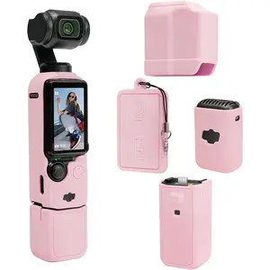 Protective Case for   Pocket 3 / Xtra Muse Camera, Soft  Grip Cover with Screen & Mic Protection, Lightweight, Anti-Scratch, Slim Fit  Accessories for Pocket 3 ()