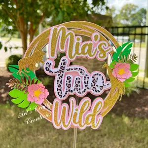 Customized  TWO Wild Cake Topper