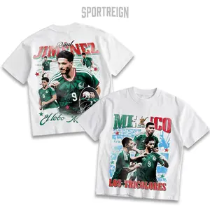 SPORTREIGN Mexico Men's T-shirt, Soccer Fan Shirt, Chivas Fan Merchandise, Football Shirt, Mexico Soccer Graphic Tee Over Size, 100% cotton Shirt, Gift For Him, Made In USA.