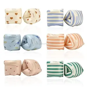 Inflatable Arm Rings Swimming Pool Float Toy Pool Floaties Cartoon Print Life Jacket Adult Floating Sleeve Swimsuit Accessory