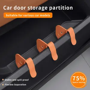 Car Door Storage Shelf Side Organizer Compartment Divider Cup Holder Car Interior Accessories