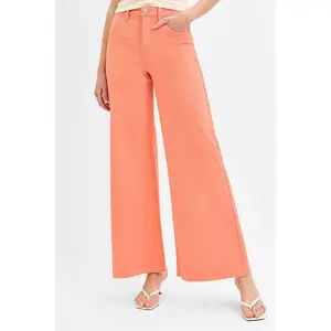 RISEN Full Size Tummy Control High Rise Wide Leg Palazzo Jeans Plus Size