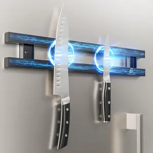 16.5 Inch Heavy-Duty Magnetic Knife Holder for Refrigerator, No Adhesive Tape or Screws Needed Knife Magnetic Strip for Strong Fridge Mount or Wall as Gifts for Women or Men