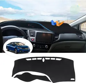 KUST Custom Fit for Dashboard Cover Honda Civic 2012 2013 2014 2015 Dash Board Cover Mat Non-Slip Pad Carpet Sunshield Protector