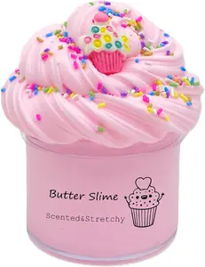 Butter Cake Slime, Scented and Stretchy Sludge Toy, Party Favors, Prize, School Education, Birthday Gifts for Kids Girls Boys (200ml)