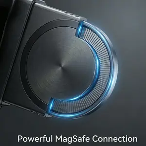 Upgraded Silicone Magnetic Smartphone Camera Grip - MagSafe DSLR-Style Handle for iPhone, Android Cellphone, Detachable Bluetooth Remote, Anti-Shake Stabilizer Accessory for Landscape Vlogging, Content Creation