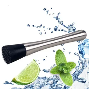 2 Piece Stainless Steel Ice Crusher Manual Tool, Multi-Functional Kitchen Utensil for Juicing, Mixing, Crushing Ice, Peeling Lemons