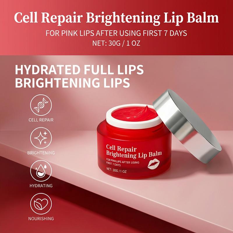 NovacaraX Dark Lip Balm - Lip Mask and Gloss Oil Exfoliating Moisturizing Nourishing Treatment for Smooth Soft Natural Pink Lips 2025 New Daily Nourishing Moisturizer