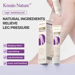 Kreain Nature Leg Soothing Balm (30g) - Natural Varicose Vein Relief Gel, Cooling Gentle Care Ointment for Swelling, Heaviness & Long-Lasting Repair