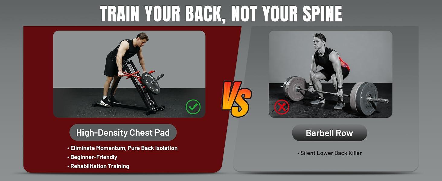 Mikolo Linear Row Machine, Back Workout Machine for Home Gym, Plate-Loaded Back Machine with Linear Bearing, Back Row Machine for Upper Body Mikolo Linear Row Machine, Back Workout Machine for Home Gym, Plate-Loaded Back Machine with Linear Bearing, Back Row Machine for Upper Body