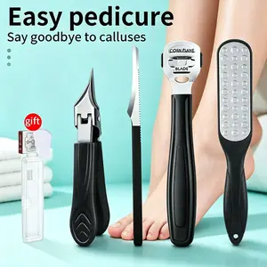 6 Pieces Professional Pedicure Tool Set Home Foot Care Kit With Nail Clippers And Callus Remover Daily Home Spa Foot Care Supplies Practical Holiday Present For Family Friends