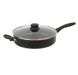 4-Quart Black Non-Stick Jumbo Cooker with Glass Lid - Pans, Cookware