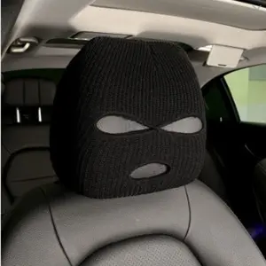 Universal Car Headrest Cover, Durable Fabric, Full Protection, Easy Installation, Fun Interior Decoration, Suitable for All Seasons, Car Accessories