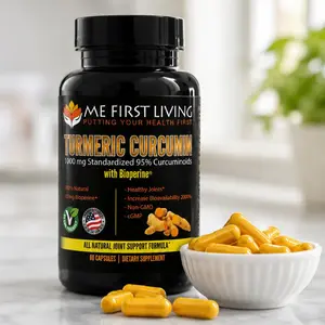 Turmeric Curcumin, 1000 MG 95% Curcuminoids, 10mg Black Pepper Extract- 60 Capsules