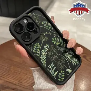 TPU Phone Case for iPhone 15 16 14 Pro Max 13 12 11 XR XS Plus E  Forest Full of Stars Pattern Full Body Protection Shockproof Soft Silicone Cover Cellphone Protective Casing