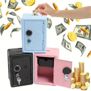 Kids Locking Metal Coin Bank Safe – Cash Box with Key & Combo Lock, Removable Drawer, Heavy‑Duty Money Storage for Allowance, School Savings & Gifts