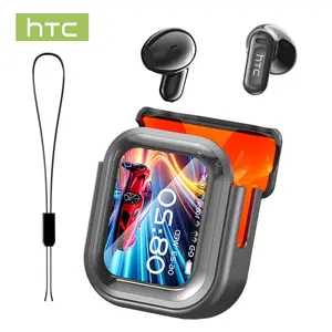 HTC NE20 OWS - Wireless Bluetooth Earphones 6.0, LED Display, with Charging Case, IPX5 Water Resistance, Built-in Microphone. Three-month Warranty! Suitable for office work, sports, study, and voice calls.