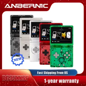 ANBERNIC RG35XXSP Retro Flip Handheld Game Console 64G Card 3.5" IPS Screen Linux H700 RG35XX SP Video Game Player Support Streaming WIFI Bluetooth battery 3300mAH Birthday Present