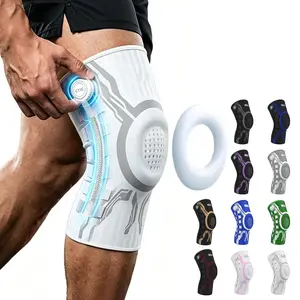 Knob Knee Brace for Pain Relief, Knee Support with Patella Gel Pad & Side Stabilizers, Compression Knee Sleeve for Workout, Arthritis, Joint Pain, Meniscus Tear