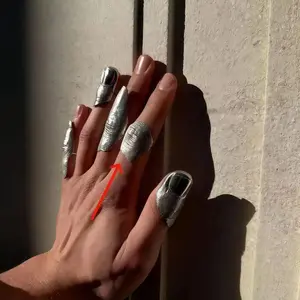 2026 New Irregular Texture Knuckle Ring Set Hip Hop Style Fashion Finger Jewelry Accessory