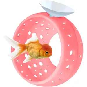 Betta Fish Tunnel with Suction Cup - Aquarium Fish Hideout Shrimp Cave Guppy Fish Tunnel Tank Accessories Aquarium Decor for Small Fish Shrimp (Pink) betta  bubble  nest