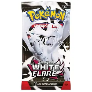 Pokemon Scarlet & Violet White Flare Booster Pack - Rip or Ship - 10 Additional Game Cards - Trading Card Game - Ages 6+