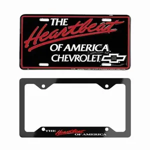 The Heartbeat of America Vanity Plate, Chevy License Plate Frame, Car/Truck License Plate