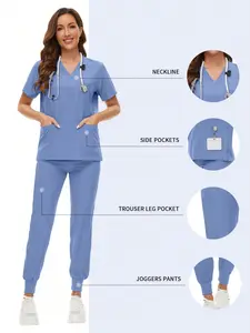 Scrubs Women Nursing Beauty SPA Uniforms Pet Clinic Store Veterinary Dentistry Work Clothes Set High-Quality Nurse Uniform