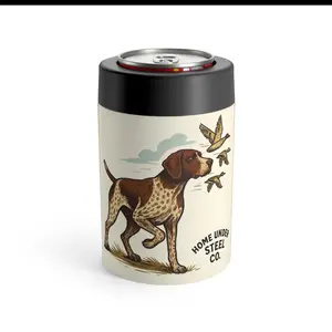Vintage GSP Can Holder with Dog and Bird Design Home Under Steel Co.